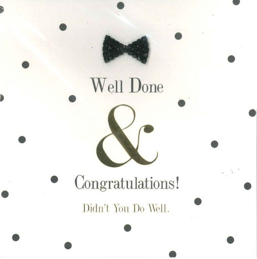 Picture of WELL DONE & CONGRATULATIONS CARD